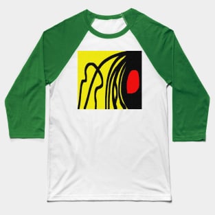 Red yellow black Baseball T-Shirt